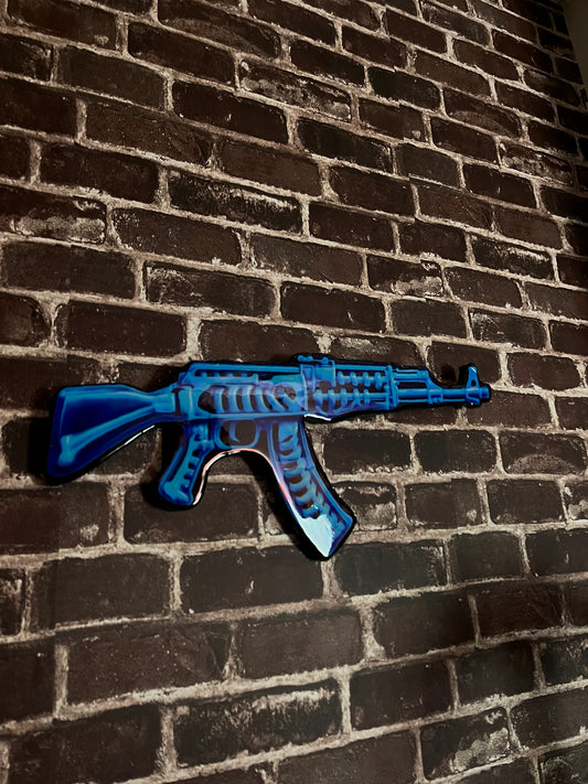 Blue Skeleton AK-47 Piece