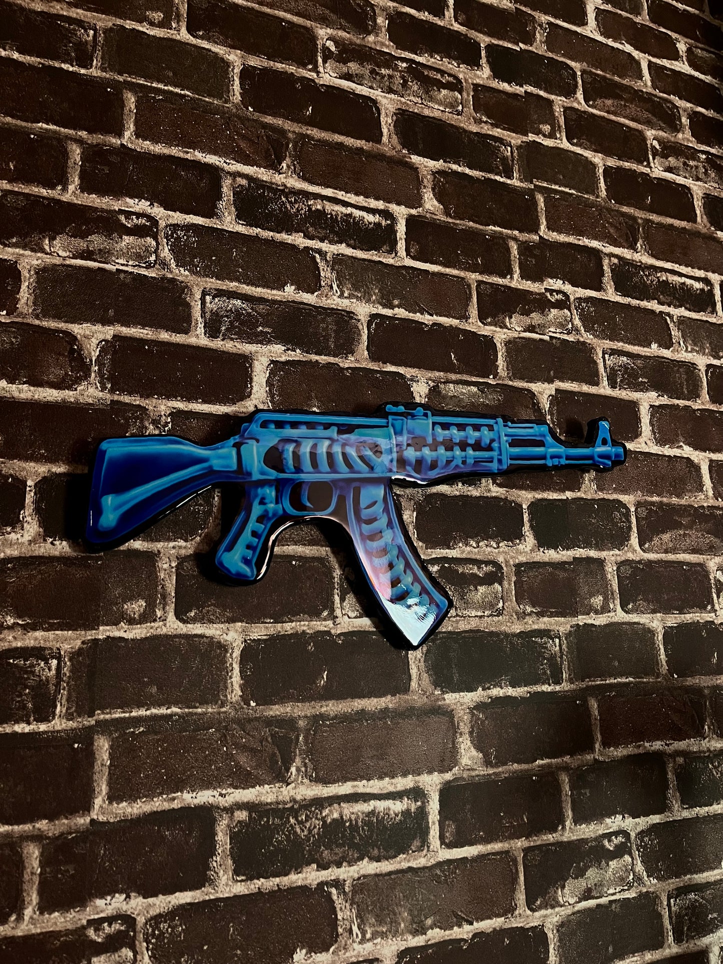 Blue Skeleton AK-47 Piece